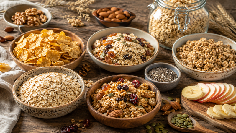 Cereales, granolas y avenas