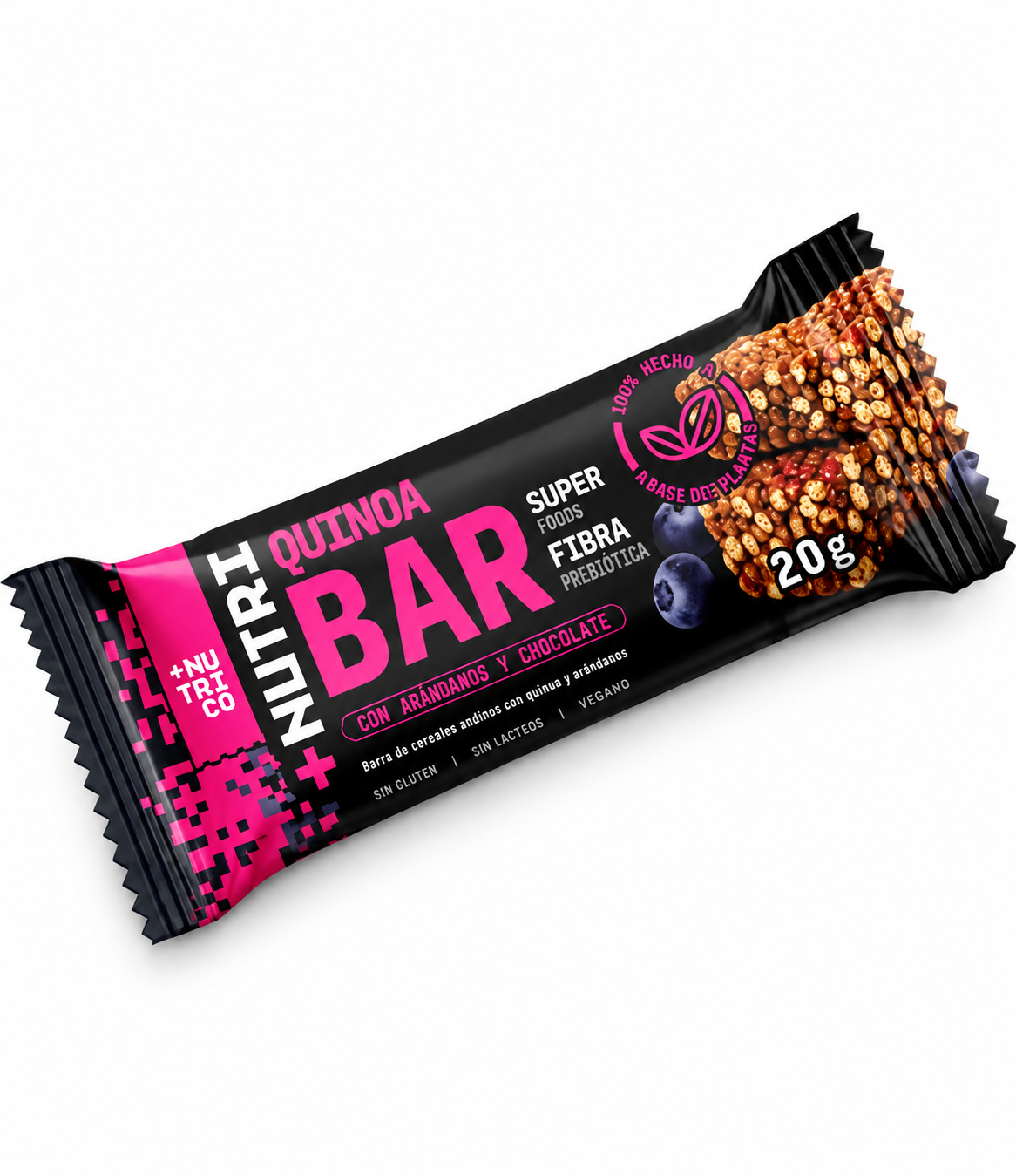 Nutri Co Barra de Cereales Andinos con Arándanos & Chocolate – 20 g - 1 unidad