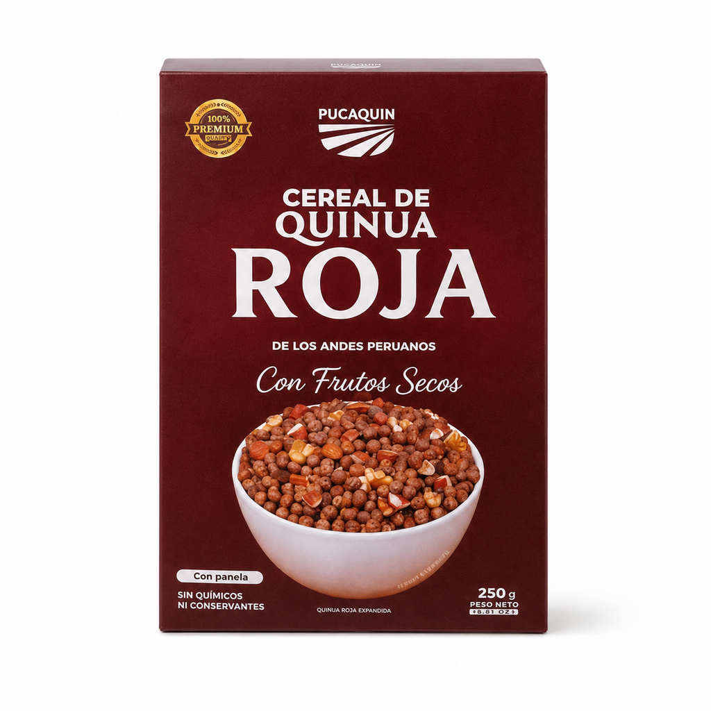 Cereal de Quinua Roja con Frutos Secos - Pucaquin – 250g