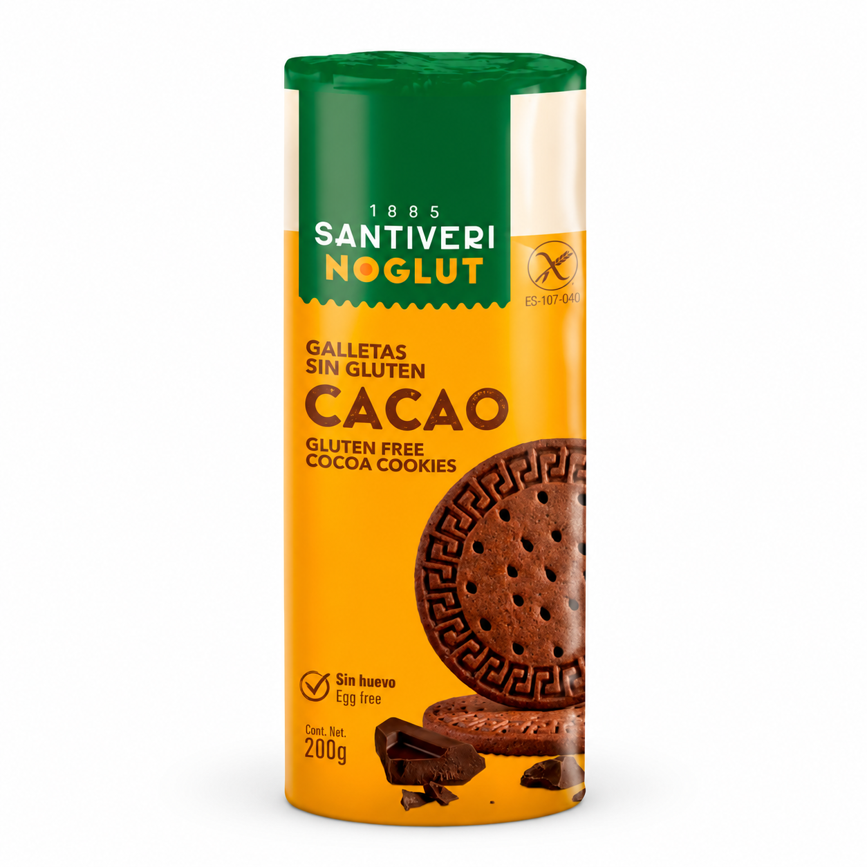 Galletas Digestive de Cacao Sin Gluten Santiveri Noglut 200 g