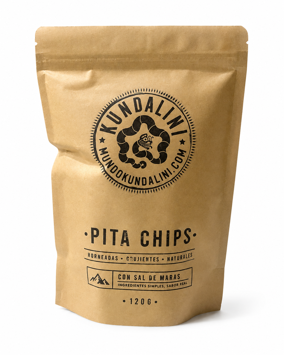 Kundalini - Pita Chips Aceite de Oliva Extra Virgen y Sal de Maras 120g