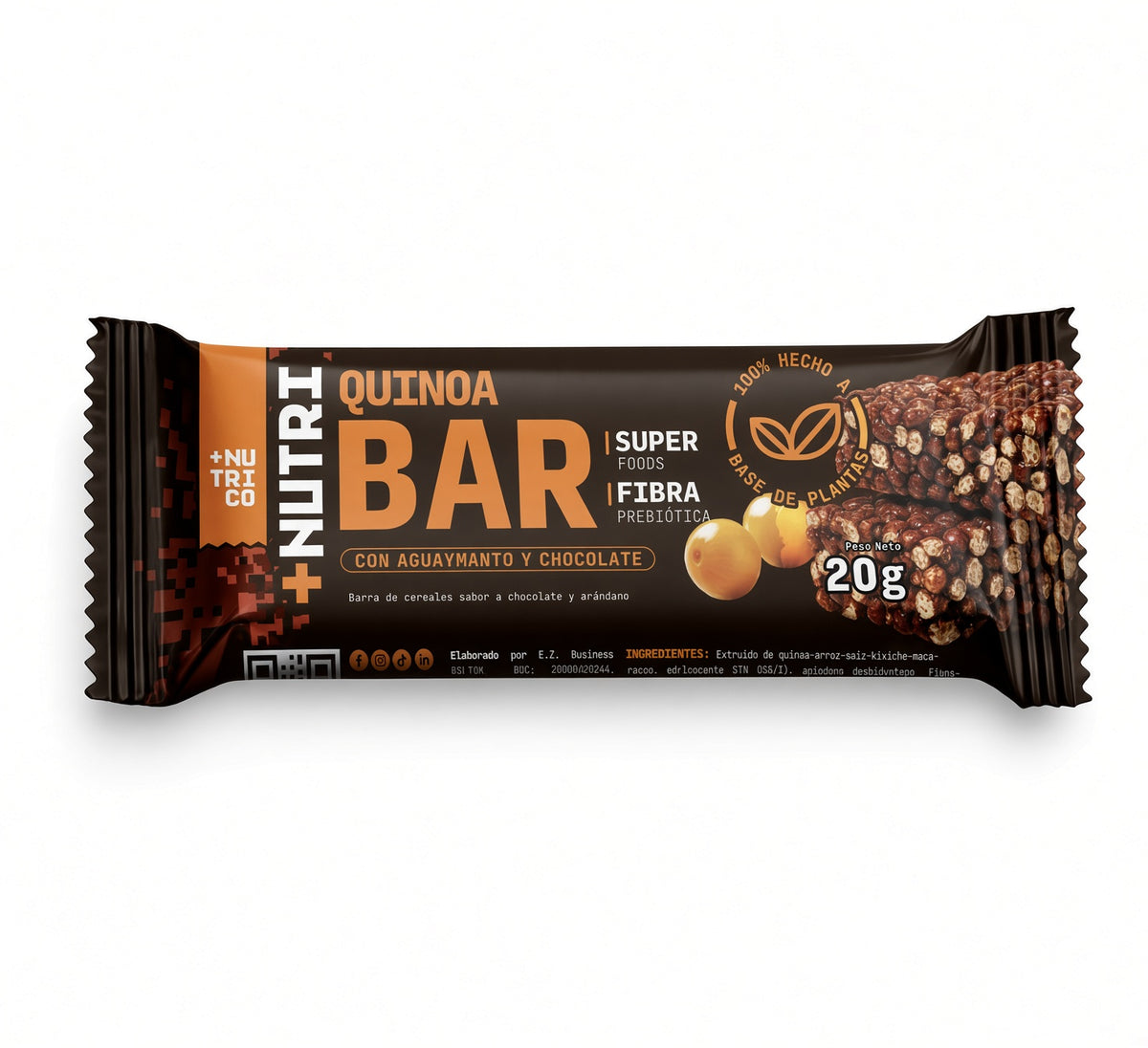 Nutri Co Barra de Cereales Andinos con Aguaymanto – 1 Unidad