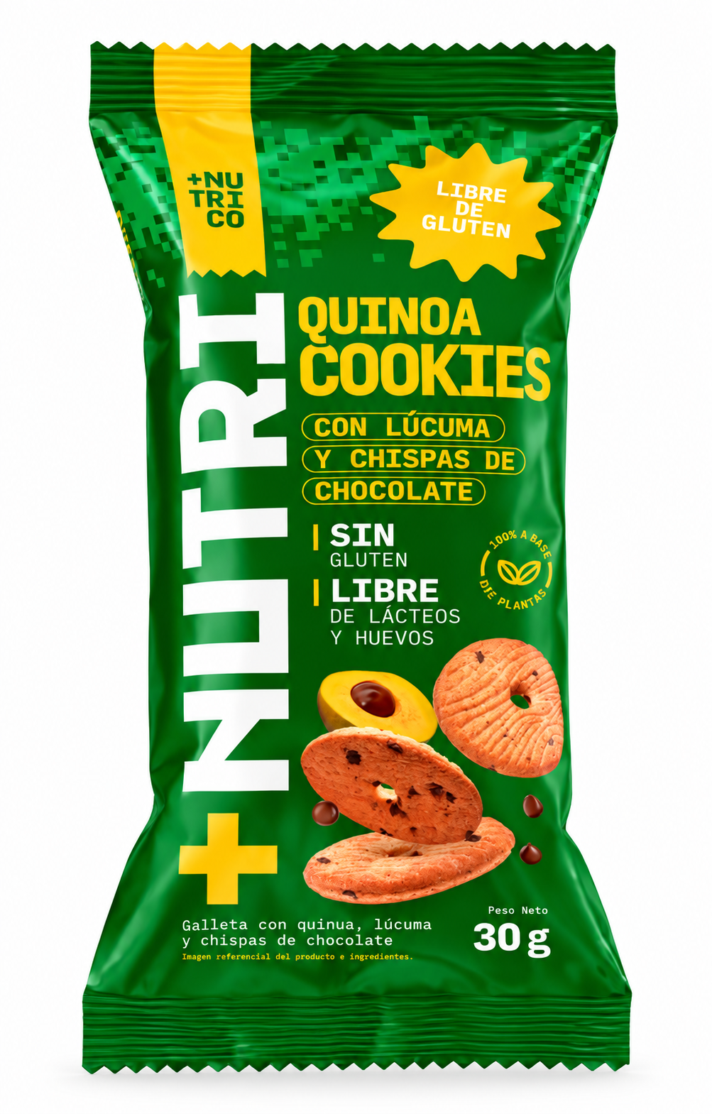 Nutri Co Quinoa Cookies con Lúcuma & Chips de Chocolate – 30 g