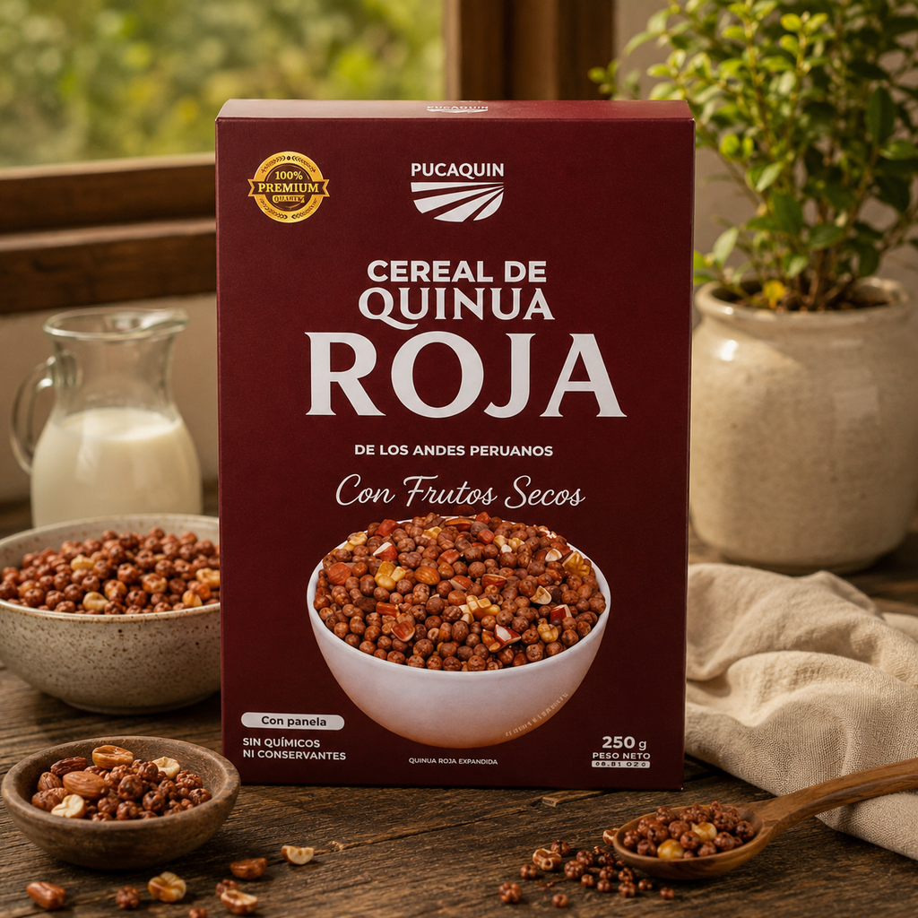 Cereal de Quinua Roja con Frutos Secos - Pucaquin – 250g