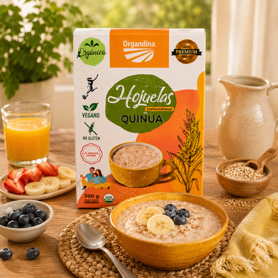 Organdina Hojuelas de Quinua Instantánea Orgánica Sin Gluten 300g