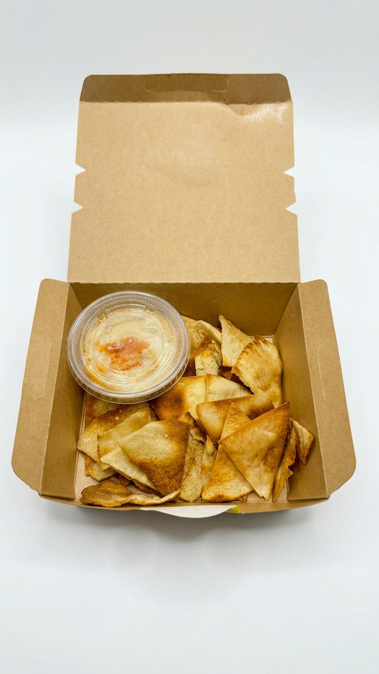 Pita Chips con Dip de Hummus / Bandeja Pequeña
