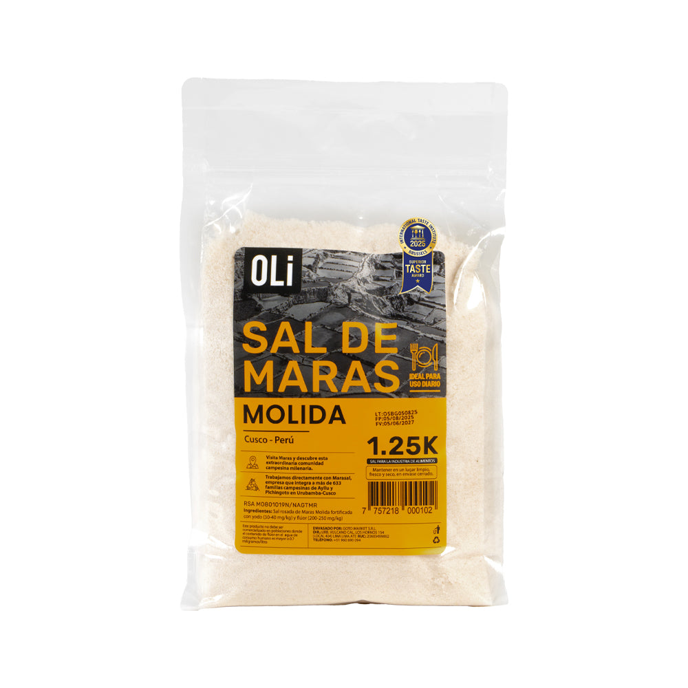 Sal de Maras Molida OLI21 Bolsa 1.25 kg