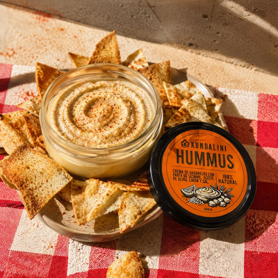 Kundalini Hummus Artesanal 200g cremoso natural en pote plástico hermético - Vista 2