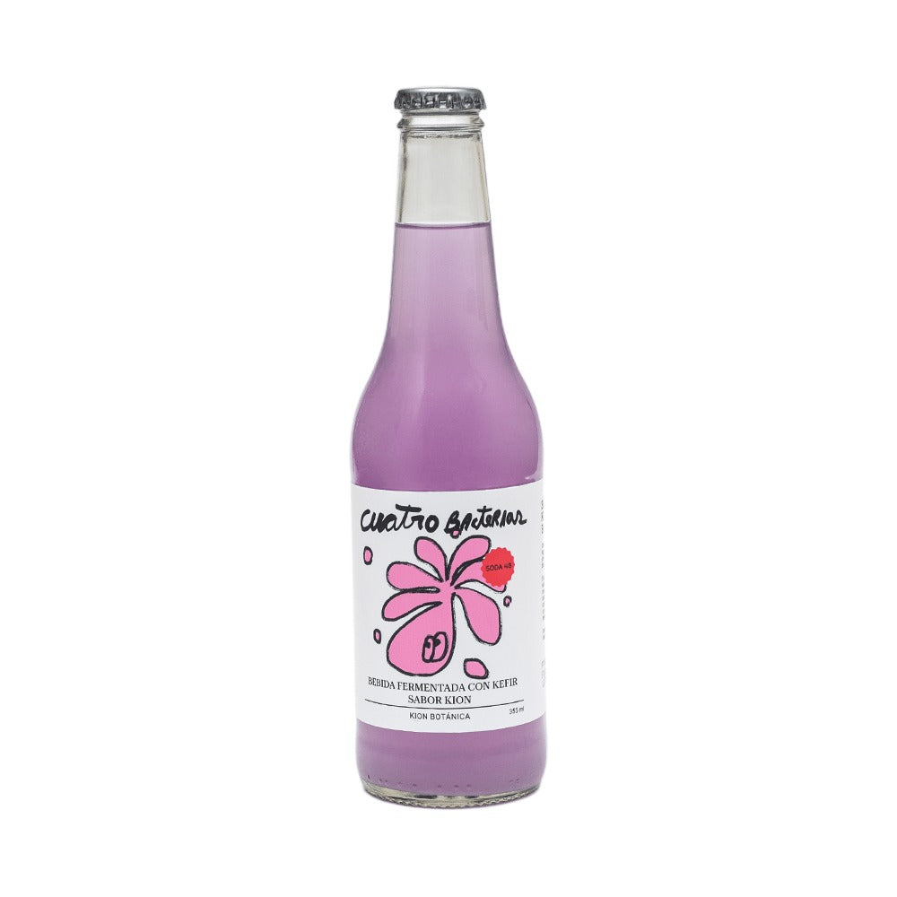 Cuatro Bacterias Soda Kion Botánica con Kion y Butterfly Pea 355 ml