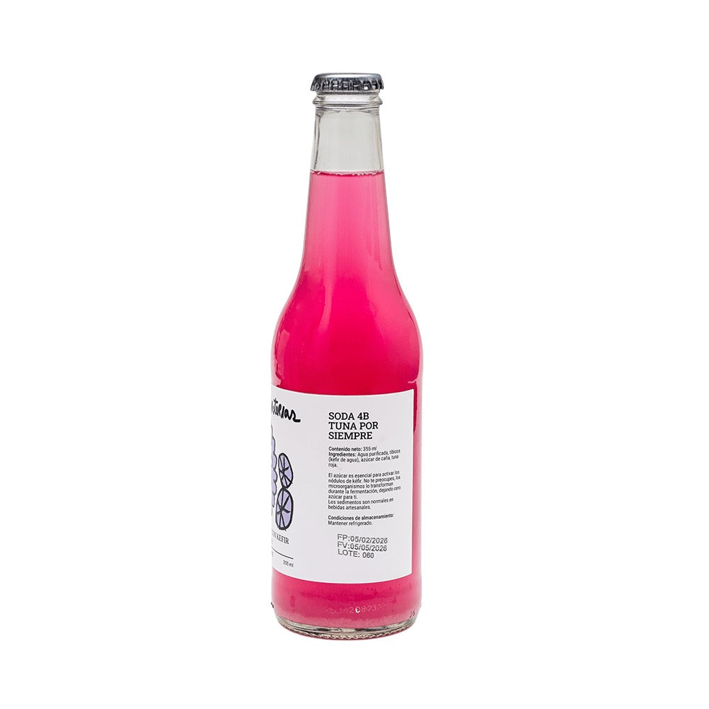 Cuatro Bacterias Soda Tuna por Siempre con Tuna Roja 355 ml