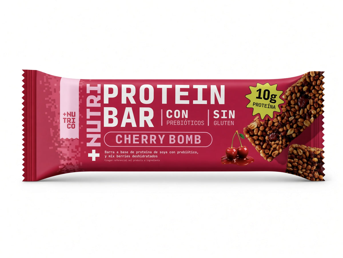 Nutri Co Protein Bar Cherry Bomb 10 g de Proteína – 1 Unidad