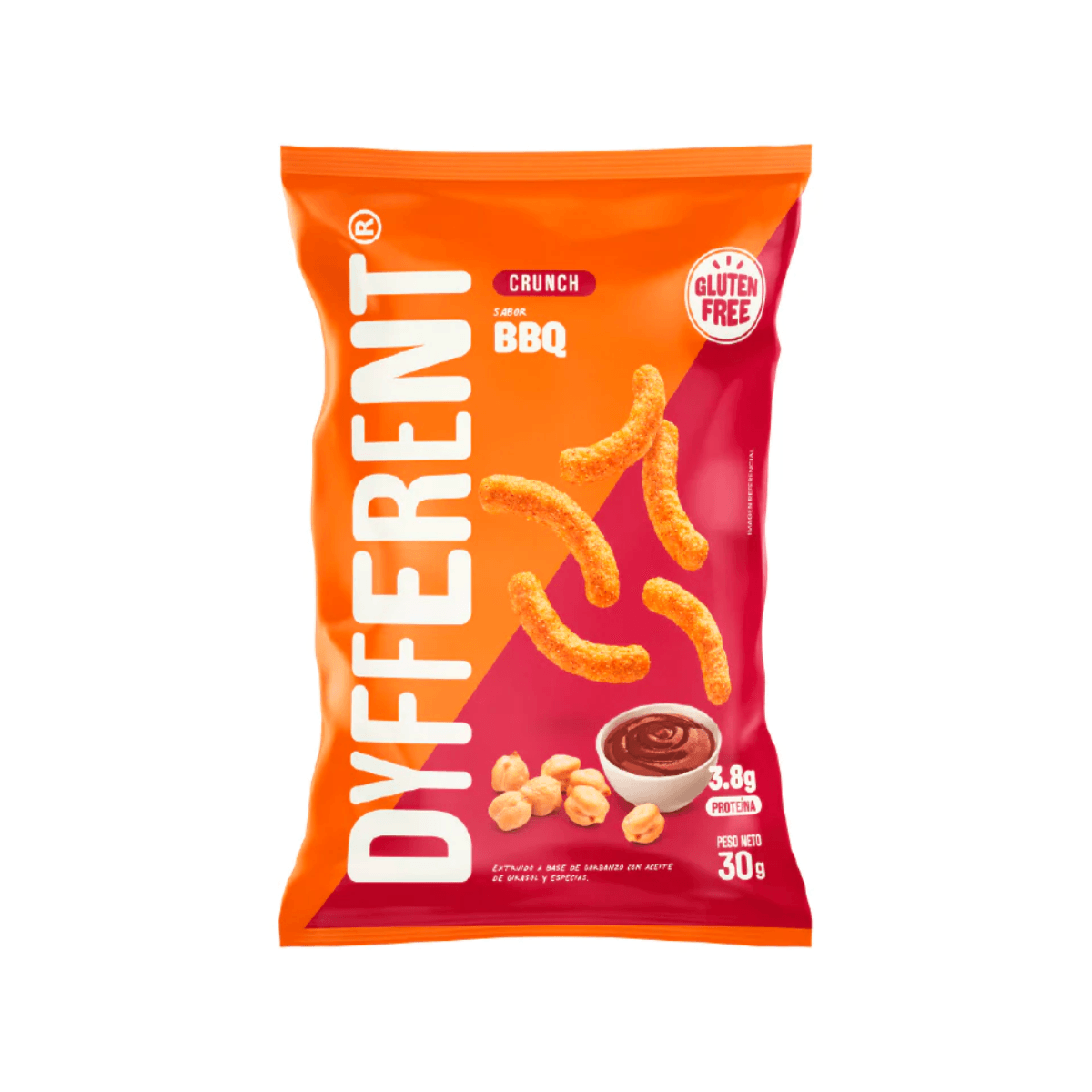 Dyfferent Crunch sabor a BBQ 30 g