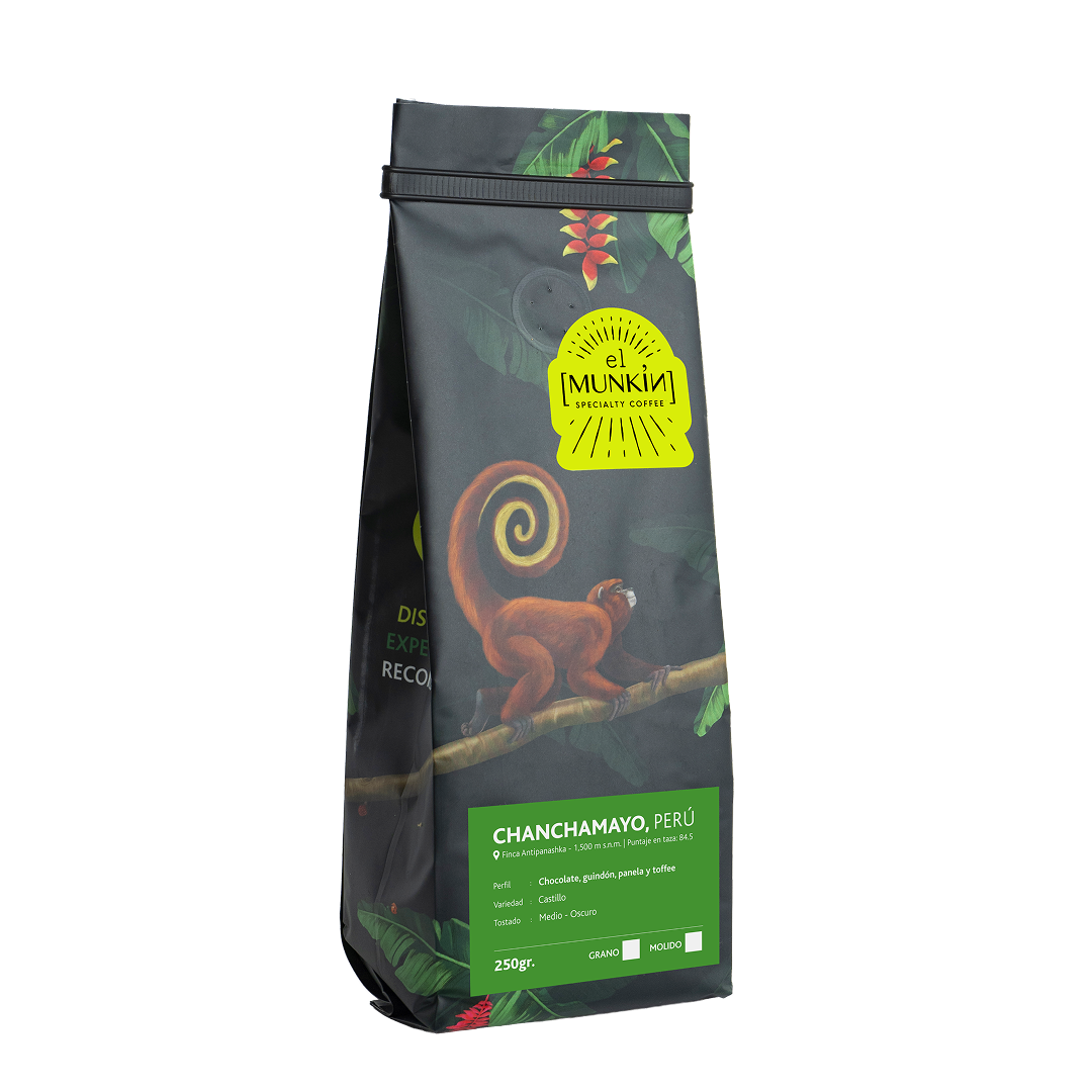 Café Tostado Molido El Munkin Chanchamayo, Perú 250 g