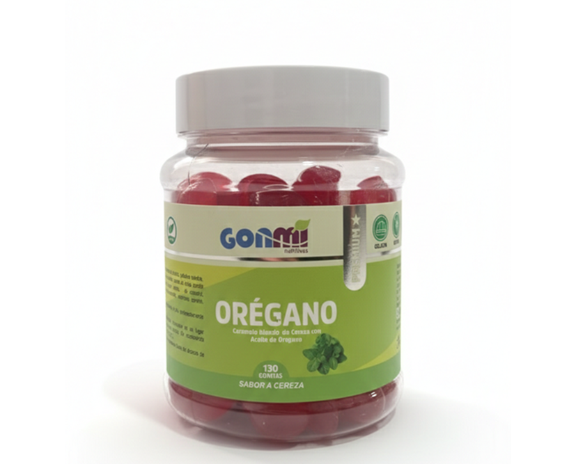 GONMI Gomitas de Aceite de Orégano Sabor Cereza 130 und.