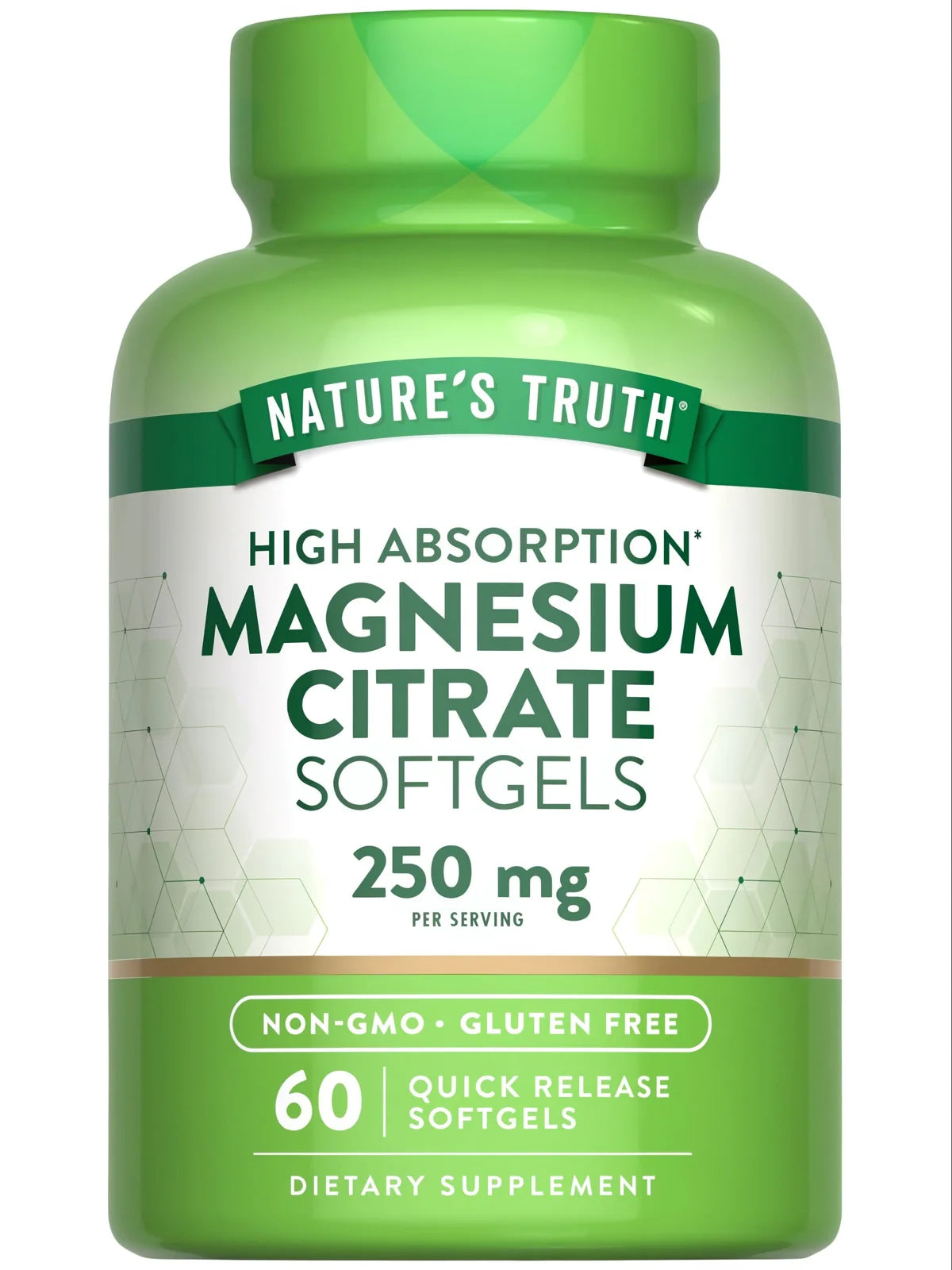 Nature’s Truth Magnesium Citrate 250 mg – 60 Softgels