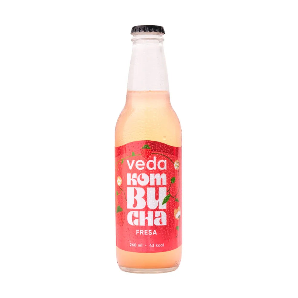 Veda Kombucha Fresa 260 ml